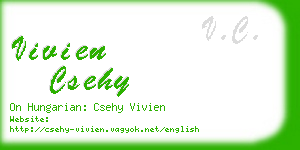 vivien csehy business card